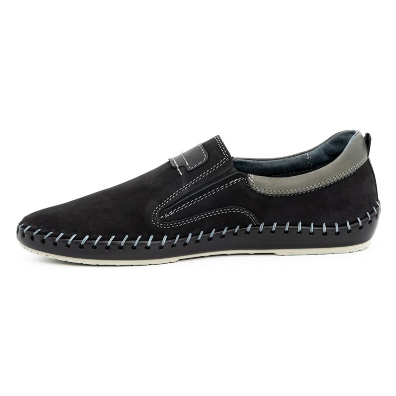 Olivier Leder Herrenschuhe 816MA schwarz 1