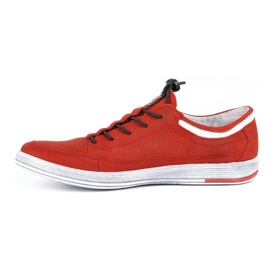 Polbut Herren Leder Freizeitschuhe K22N rot Nubuk 1