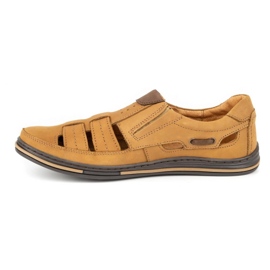 Polbut Durchbrochene Herrenschuhe 06 für Sommerrot orange 1