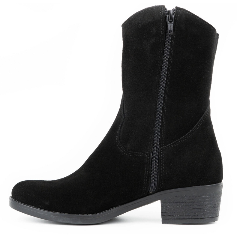 Olivier Durchbrochene Damen High Heels Angela schwarze Stiefel 1