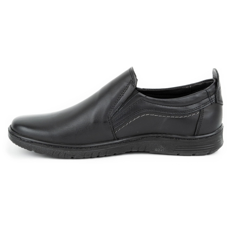 Olivier Leder Herrenschuhe 727MP schwarz 1