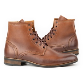 Olivier Herren-Chelsea-Stiefel aus Leder 287 Św braun 5