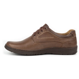 KOMODO Herren Casual Lederschuhe 921K braun 1