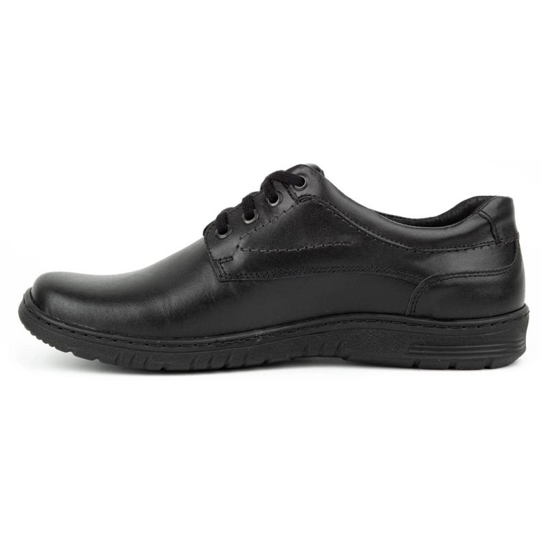 KOMODO Herren Casual Lederschuhe 921K schwarz 1
