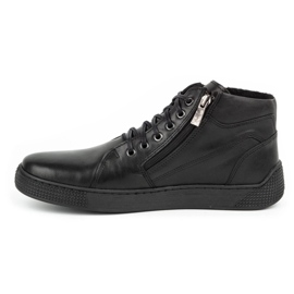 Kampol Herren isolierte Lederstiefel 120KAM schwarz 1