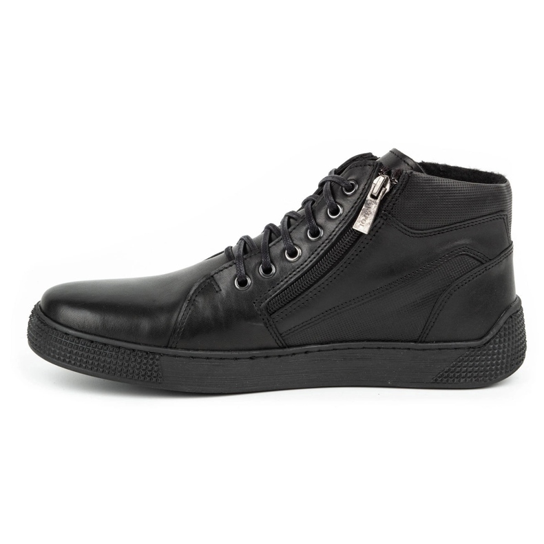 Kampol Herren isolierte Lederstiefel 120KAM schwarz 1