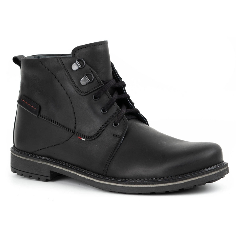 Olivier Herren Winter Lederstiefel 151GT schwarz 1