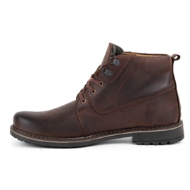 Olivier Herren Winter Lederstiefel 151GT braun 1