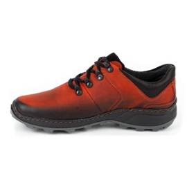 Olivier Herren-Trekkingschuhe aus Leder 890MA rot 1