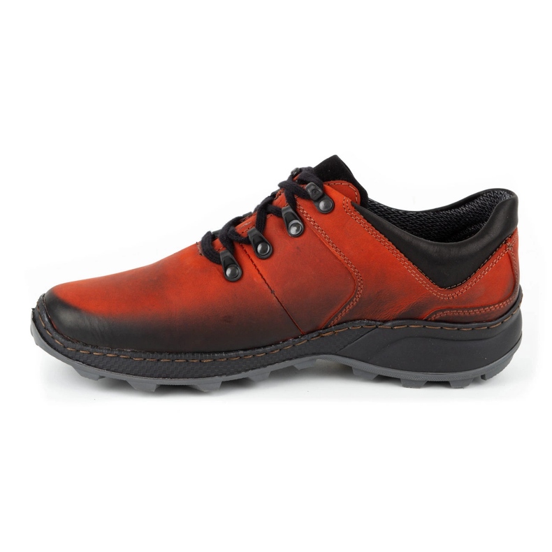 Olivier Herren-Trekkingschuhe aus Leder 890MA rot 1