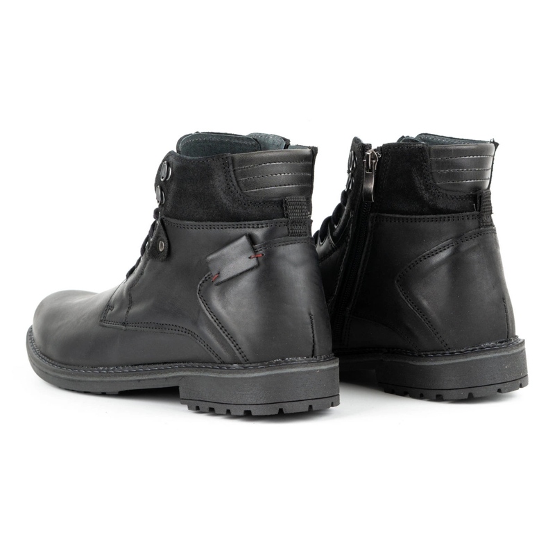 Olivier Herren Winter Lederstiefel 135GT schwarz 1