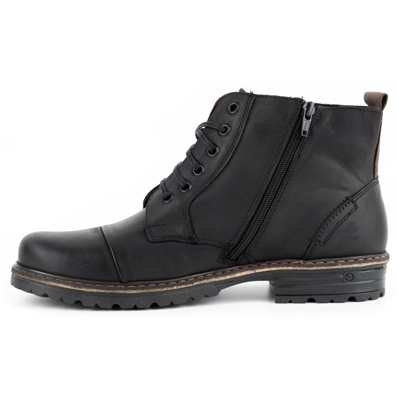 Polbut Herren Winter Lederschuhe 403S schwarz 1