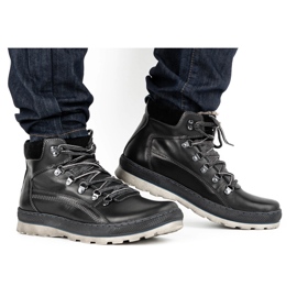 Olivier Isolierte Herren-Lederschuhe 378MA schwarz 1