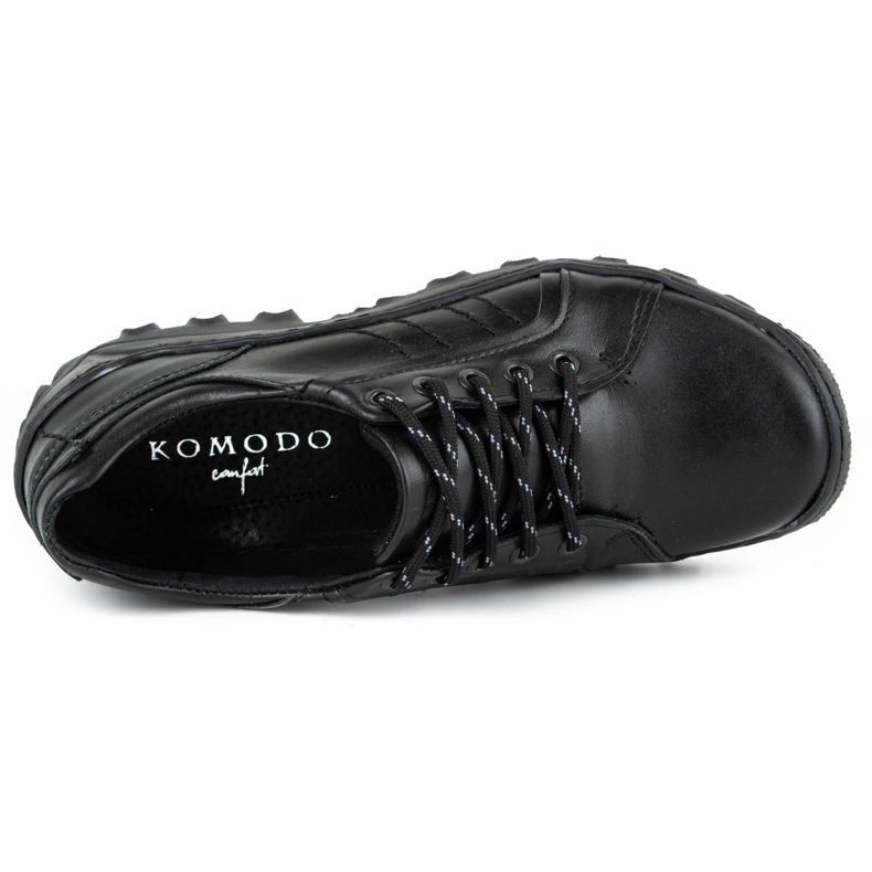 KOMODO Herren Trekkingschuhe Leder 636 schwarz 1