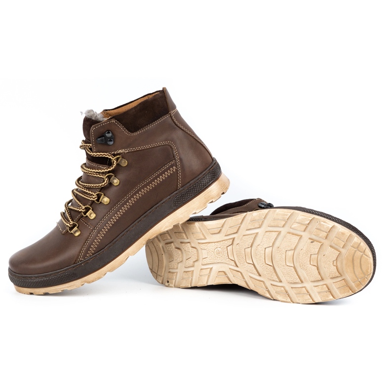 Olivier Herren isolierte Lederschuhe 378MA braun 1