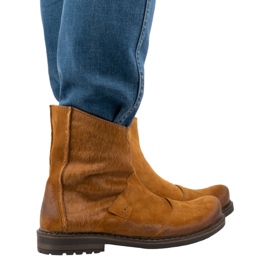 Olivier Leder Herrenstiefel 553KZ rot braun 1