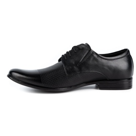 Olivier Elegante Herren Lederschuhe 302T3 schwarz 1