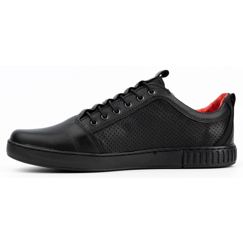 Polbut Herren Freizeitschuhe aus Leder 2121P/2 schwarz 1