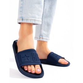 Marineblaue Damenhausschuhe Big Star dd274A269 1