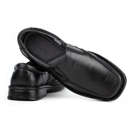WASAK Herren-Slip-On-Mokassins aus Leder 0114W, schwarz 3