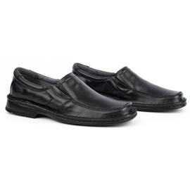WASAK Herren-Slip-On-Mokassins aus Leder 0114W, schwarz 2