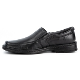 WASAK Herren-Slip-On-Mokassins aus Leder 0114W, schwarz 1