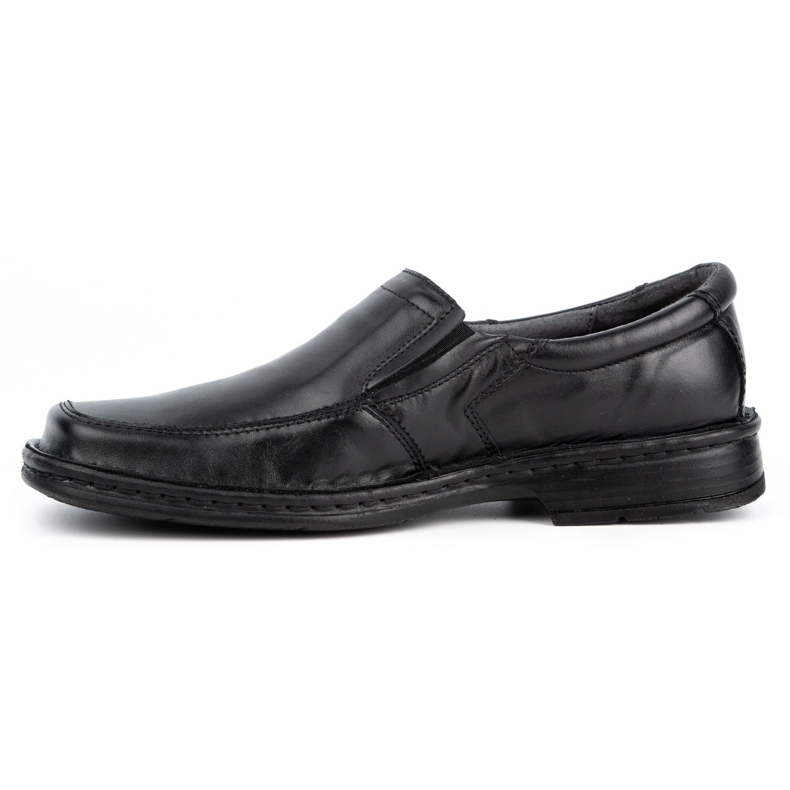 WASAK Herren-Slip-On-Mokassins aus Leder 0114W, schwarz 1