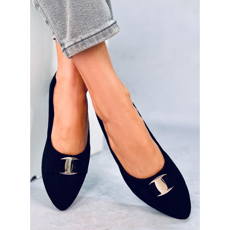 Janya Schwarze Ballerinas für Damen 1