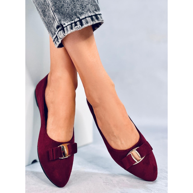 Ballerinas für Damen Janya Weinrot 2