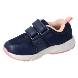 Befado Kinderschuhe 516X250 navy blau rosa 1