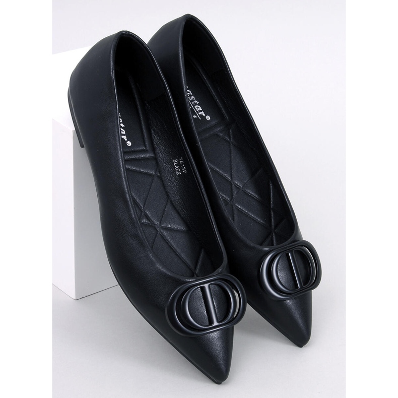 Falana Ballerinas mit schwarzer Mandelspitze 1