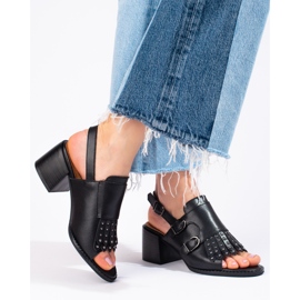 Ledersandalen mit Jets LA.FI schwarz 1