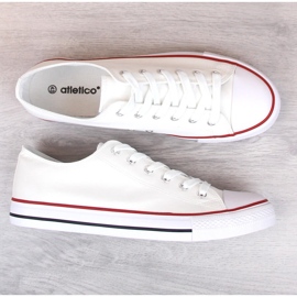 Weiße Atletico-Sneaker für Herren, niedrige Sneakers 2