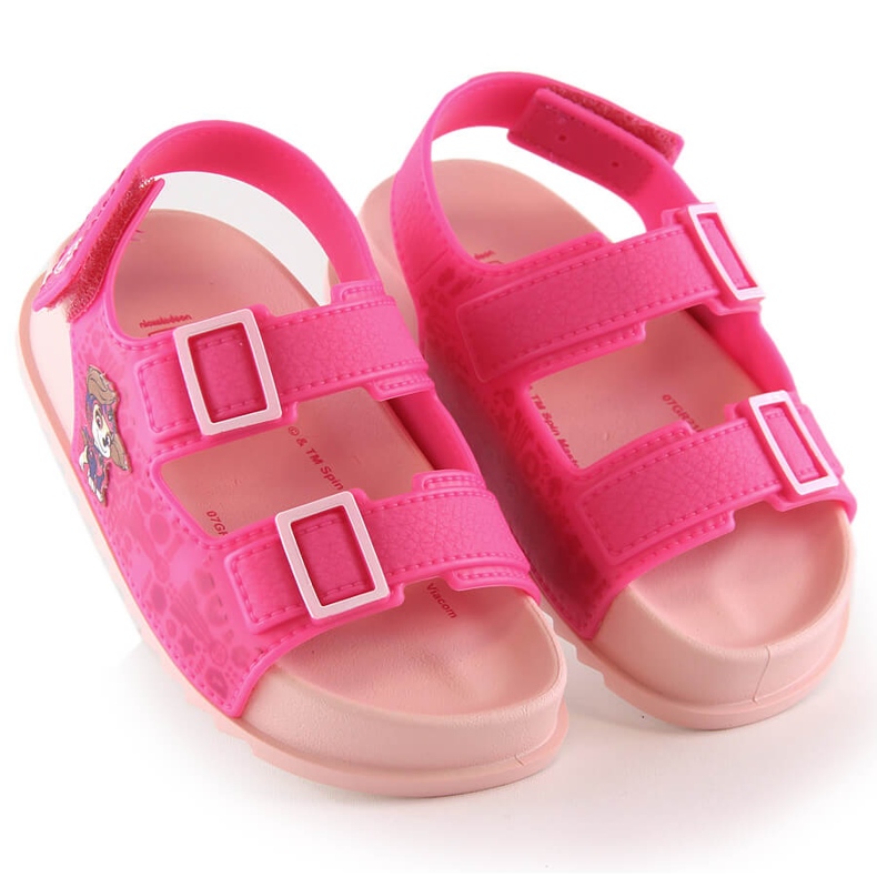 Bequeme rosa Sandalen für Mädchen Paw Patrol Zaxy JJ385015 07GR21BR 2
