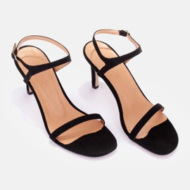 Marco Shoes Hochhackige Sandalen schwarz 1