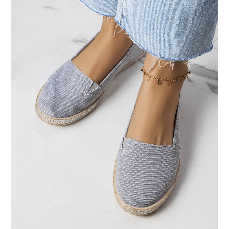 Graue Amiral-Espadrilles für Damen 1