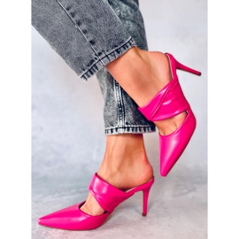 Charisse Fuchsia Pantoletten mit Stiletto-Absatz rosa 2
