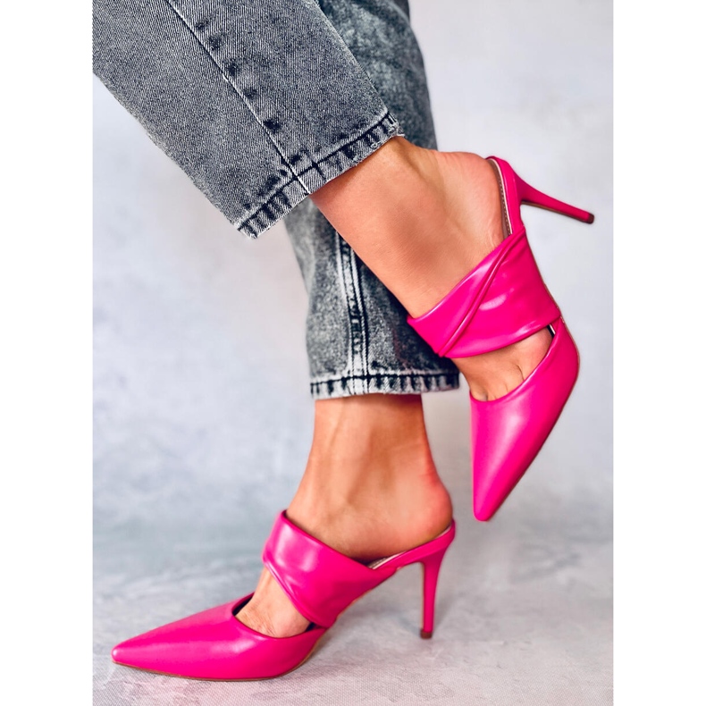 Charisse Fuchsia Pantoletten mit Stiletto-Absatz rosa 2