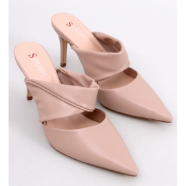 Charisse Sandalen in Khaki mit Pfennigabsatz beige 1