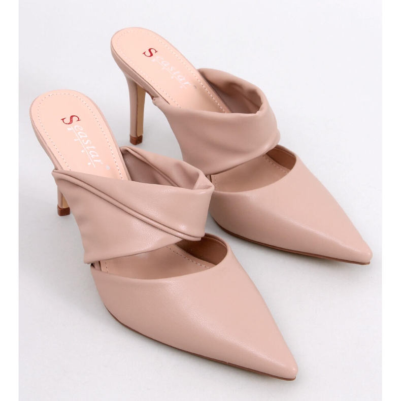 Charisse Sandalen in Khaki mit Pfennigabsatz beige 1