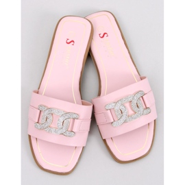 BM Slides mit Kubikzirkonia in Mille Pink rosa 1