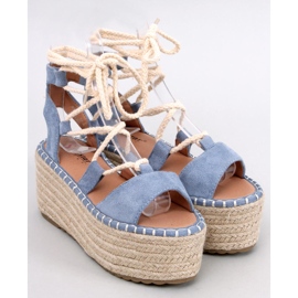 BM Marge L.BLUE Keil-Espadrilles blau 1