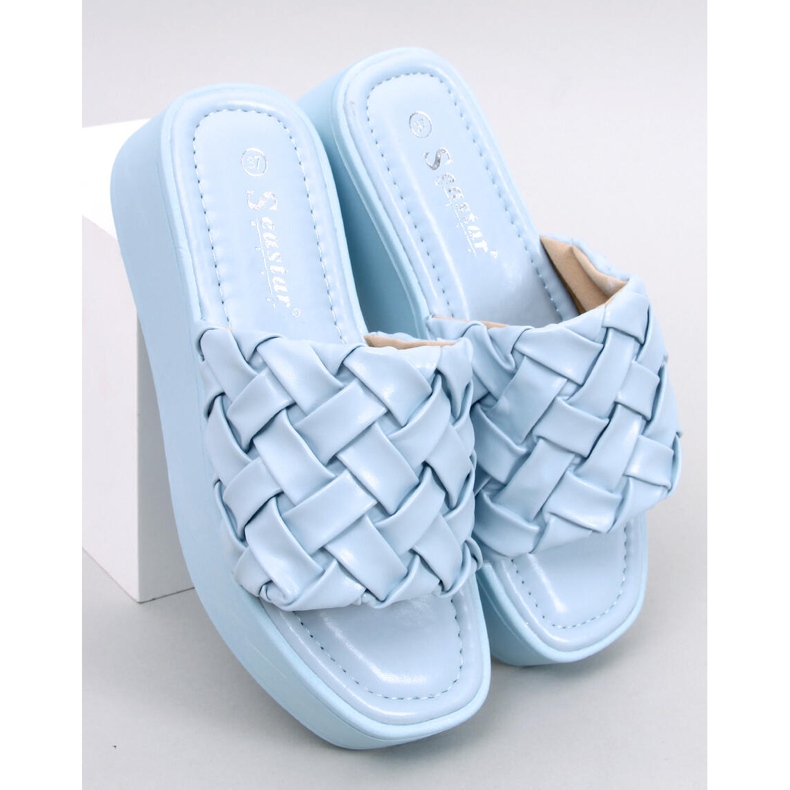 BM Inaba Blaue Keilsandalen 1