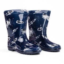 Überschuhe für große Jungen mit dem Muster Shelovet marineblau 1