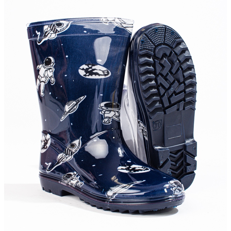 Überschuhe für große Jungen mit dem Muster Shelovet marineblau 2