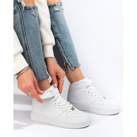 Hohe Damensneaker von Shelovet in Weiß 1