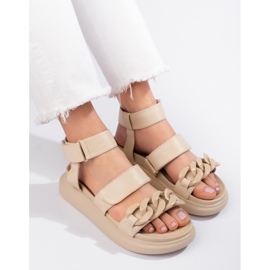 Modische LA.FI Sandalen beige 1