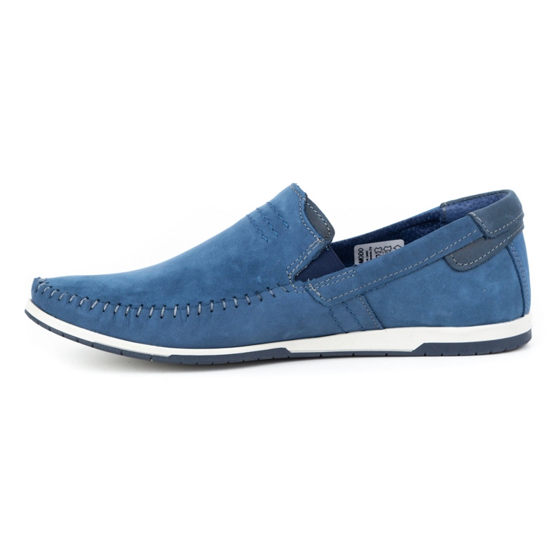 KOMODO Herren Leder Loafer 876 blau 1