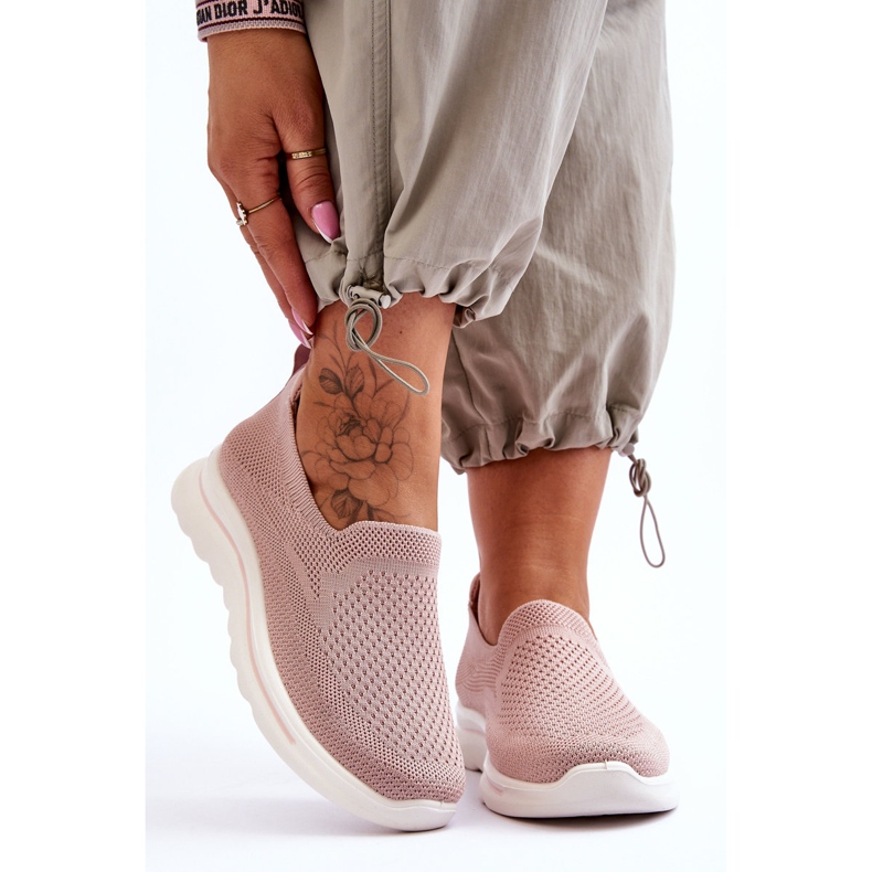 Damen-Sneakers Adiora Pink zum Hineinschlüpfen aus Textil rosa 1