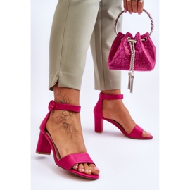 Frauensandalen auf dem Fuksja Post 20SD98-1617 Lexi rosa 2